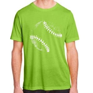 Baseball Silhouette, Baseball Ball Adult ChromaSoft Performance T-Shirt