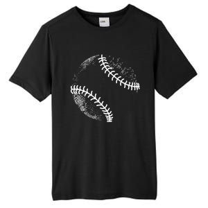 Baseball Silhouette, Baseball Ball Tall Fusion ChromaSoft Performance T-Shirt