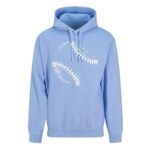 Baseball Silhouette, Baseball Ball Unisex Surf Hoodie