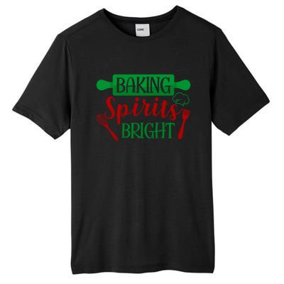 Baking Spirit Bright Christmas Cookie Baking Lover Xmas Funny Gift Tall Fusion ChromaSoft Performance T-Shirt