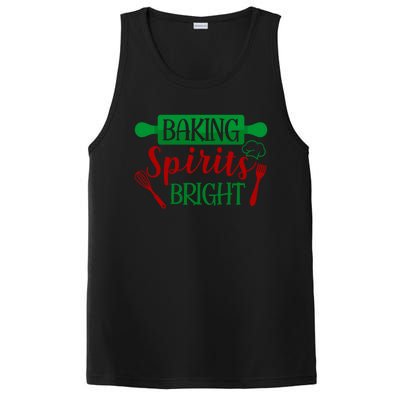 Baking Spirit Bright Christmas Cookie Baking Lover Xmas Funny Gift PosiCharge Competitor Tank