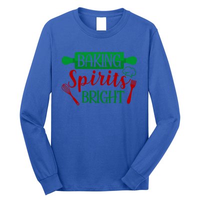 Baking Spirit Bright Christmas Cookie Baking Lover Xmas Funny Gift Long Sleeve Shirt