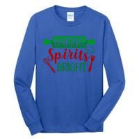 Baking Spirit Bright Christmas Cookie Baking Lover Xmas Funny Gift Tall Long Sleeve T-Shirt