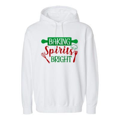 Baking Spirit Bright Christmas Cookie Baking Lover Xmas Funny Gift Garment-Dyed Fleece Hoodie