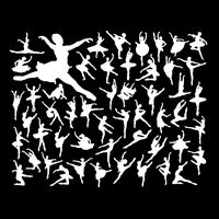 Ballerina Silhouettes Cooling Performance Crew T-Shirt