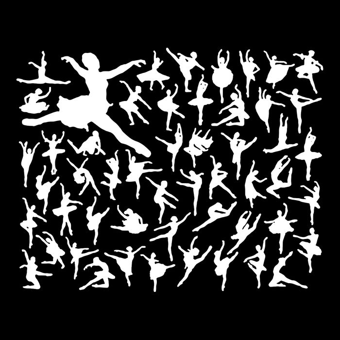 Ballerina Silhouettes Cooling Performance Crew T-Shirt