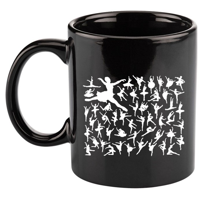 Ballerina Silhouettes 11oz C Handle Ceramic Mug