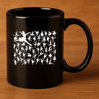 Ballerina Silhouettes 11oz C Handle Ceramic Mug