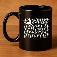 Ballerina Silhouettes 11oz C Handle Ceramic Mug