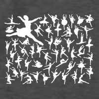 Ballerina Silhouettes Vector Backpack