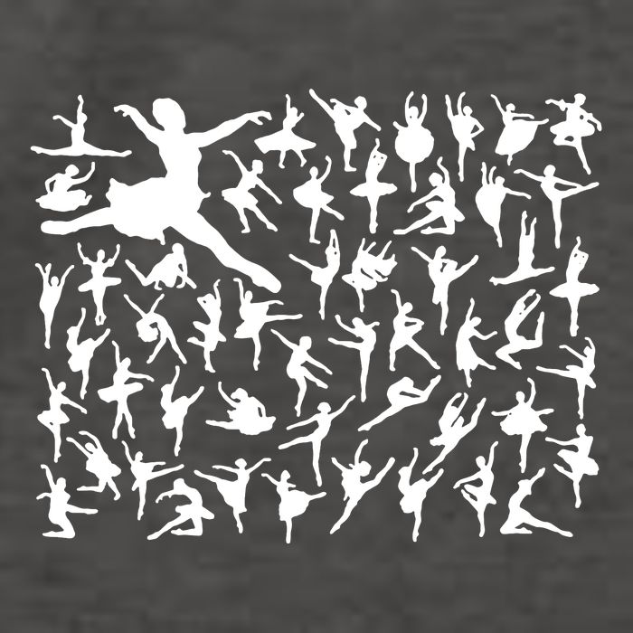 Ballerina Silhouettes Vector Backpack