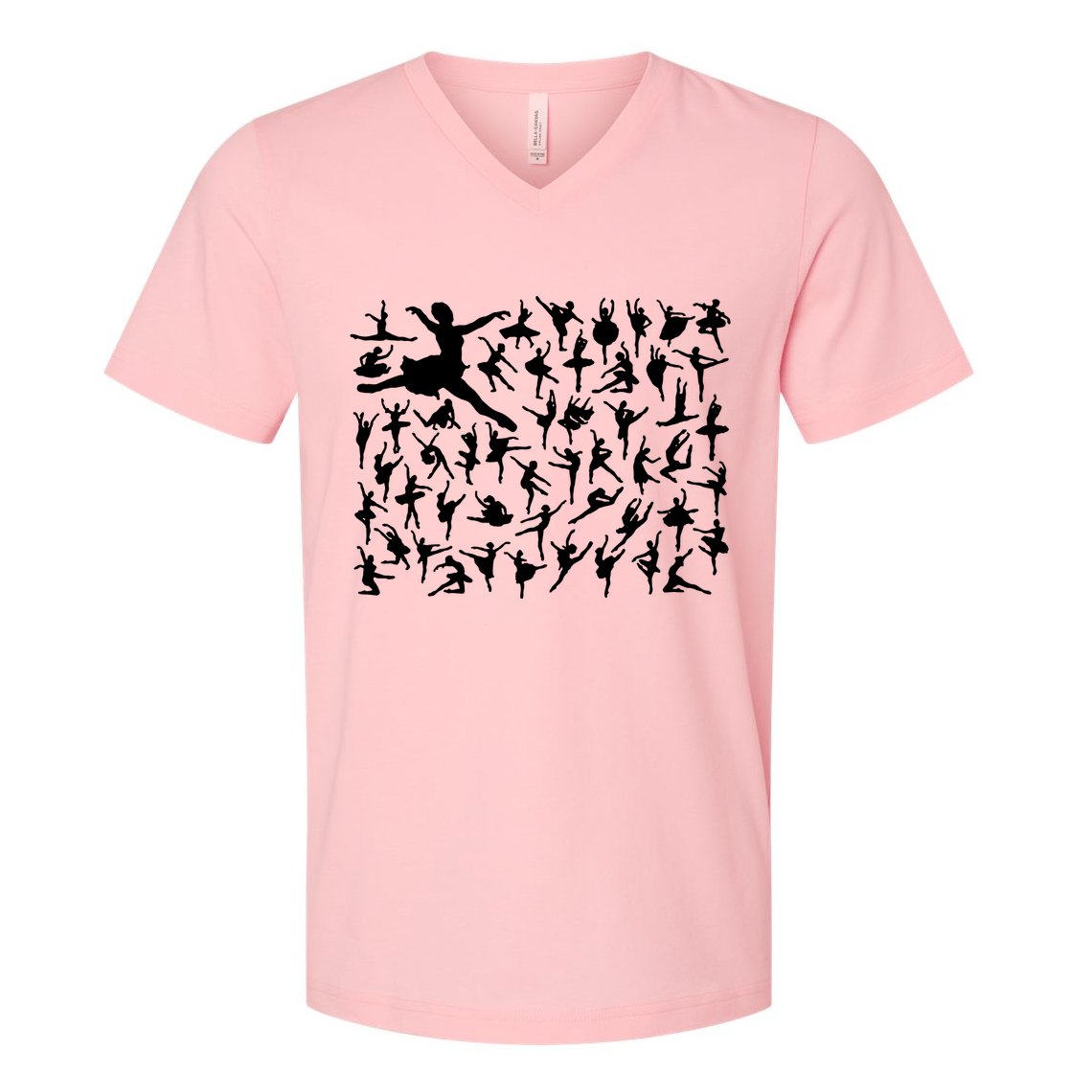 Ballerina Silhouettes V-Neck T-Shirt