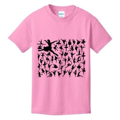 Ballerina Silhouettes Kids T-Shirt