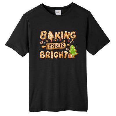 Baking Spirits Bright Chirstmas Cookie Gingerbread Holiday Gift Tall Fusion ChromaSoft Performance T-Shirt