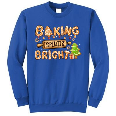 Baking Spirits Bright Chirstmas Cookie Gingerbread Holiday Gift Sweatshirt