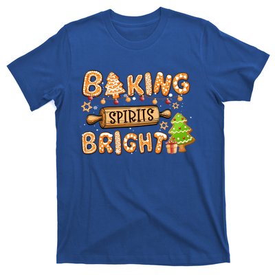 Baking Spirits Bright Chirstmas Cookie Gingerbread Holiday Gift T-Shirt