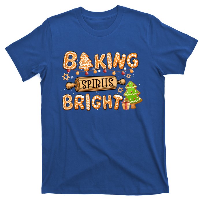 Baking Spirits Bright Chirstmas Cookie Gingerbread Holiday Gift T-Shirt