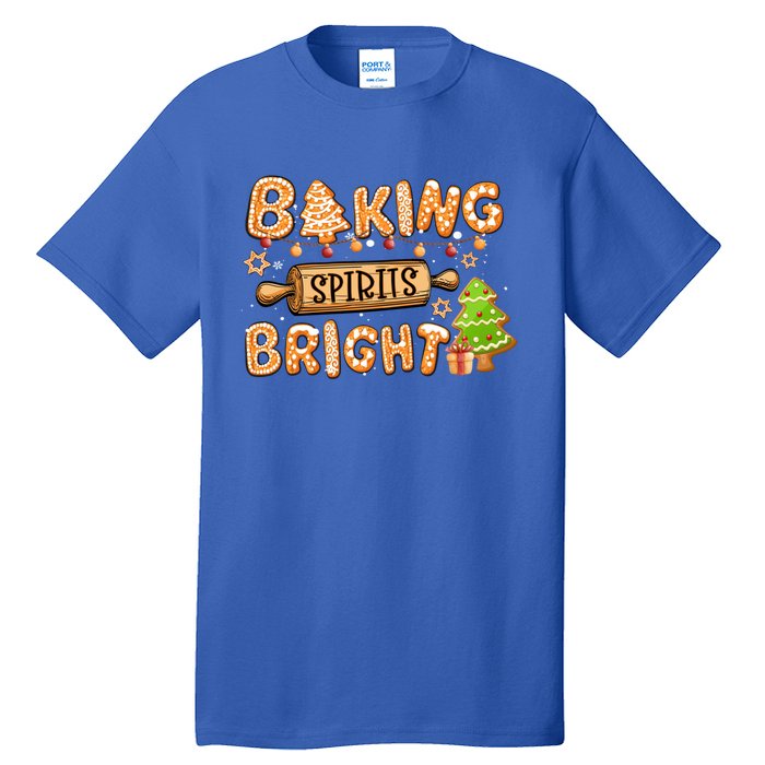 Baking Spirits Bright Chirstmas Cookie Gingerbread Holiday Gift Tall T-Shirt