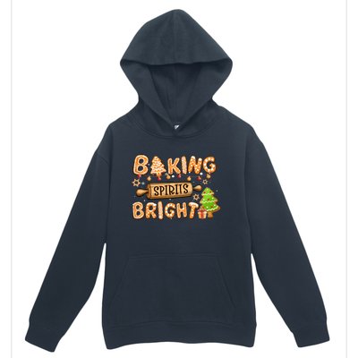 Baking Spirits Bright Chirstmas Cookie Gingerbread Holiday Gift Urban Pullover Hoodie