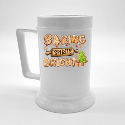 Baking Spirits Bright Chirstmas Cookie Gingerbread Holiday Gift Beer Stein