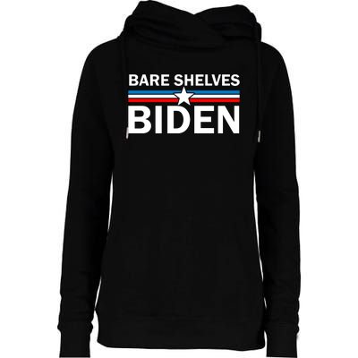 Bare Shelves Biden Conservative Liberal Impeach USA Flag Womens Funnel Neck Pullover Hood