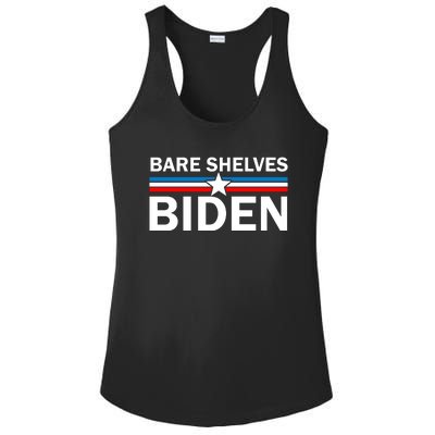 Bare Shelves Biden Conservative Liberal Impeach USA Flag Ladies PosiCharge Competitor Racerback Tank