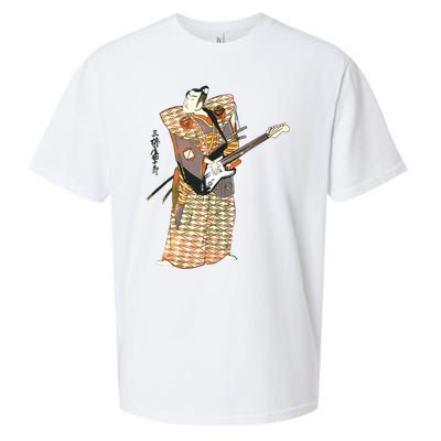 Bassist Samurai Bassist Funny Bass Guitar Player Sueded Cloud Jersey T-Shirt