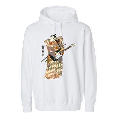 Bassist Samurai Bassist Funny Bass Guitar Player Garment-Dyed Fleece Hoodie