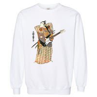 Bassist Samurai Bassist Funny Bass Guitar Player Garment-Dyed Sweatshirt