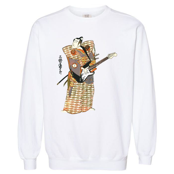 Bassist Samurai Bassist Funny Bass Guitar Player Garment-Dyed Sweatshirt