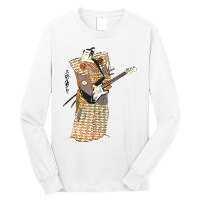 Bassist Samurai Bassist Funny Bass Guitar Player Long Sleeve Shirt