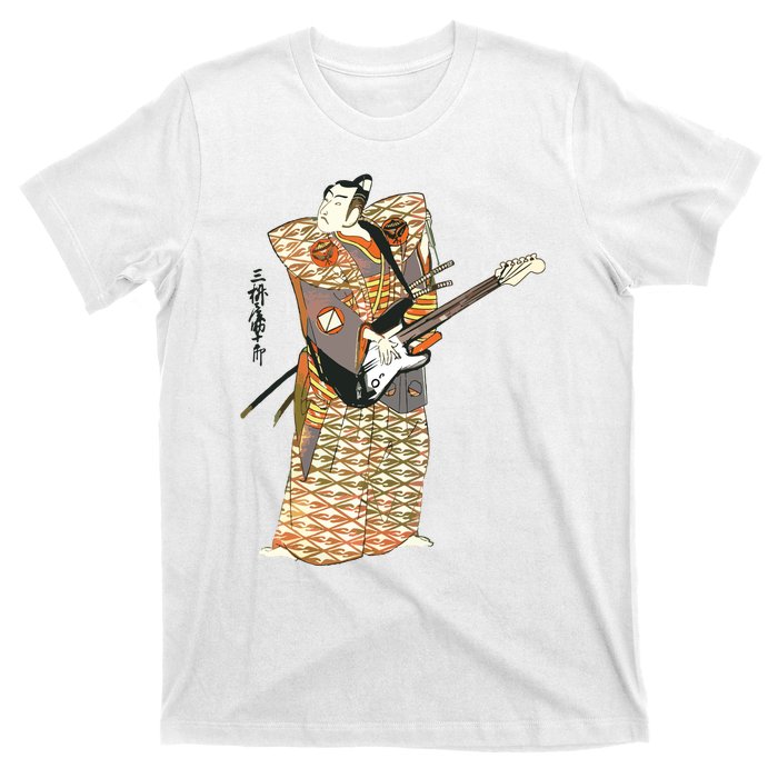 Bassist Samurai Bassist Funny Bass Guitar Player T-Shirt