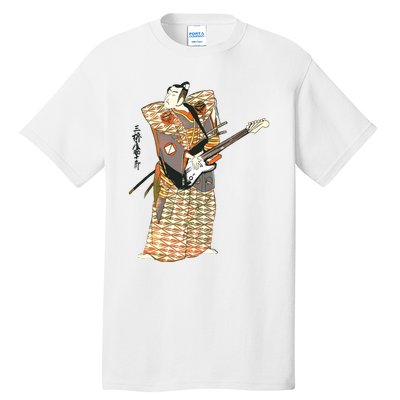 Bassist Samurai Bassist Funny Bass Guitar Player Tall T-Shirt