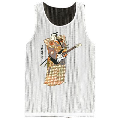 Bassist Samurai Bassist Funny Bass Guitar Player Mesh Reversible Basketball Jersey Tank