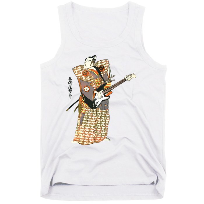 Bassist Samurai Bassist Funny Bass Guitar Player Tank Top