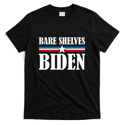 Bare Shelves Biden Conservative Liberal Impeach USA Flag T-Shirt
