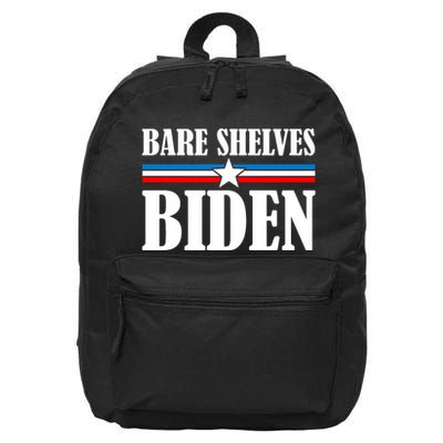 Bare Shelves Biden Conservative Liberal Impeach USA Flag 16 in Basic Backpack