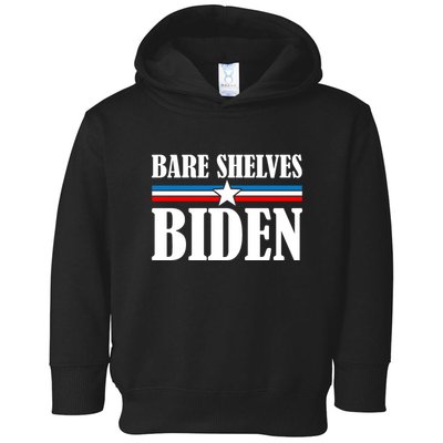 Bare Shelves Biden Conservative Liberal Impeach USA Flag Toddler Hoodie