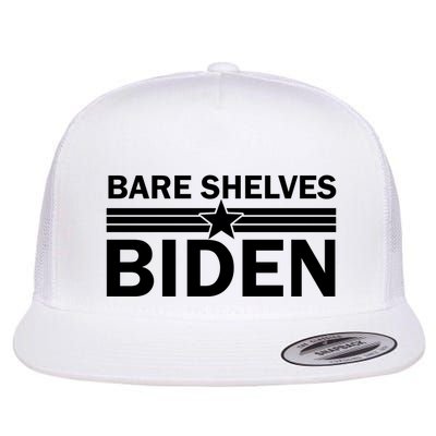 Bare Shelves Biden Conservative Liberal Impeach USA Flag Flatbill Hat