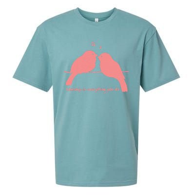 Birds Singing Sueded Cloud Jersey T-Shirt