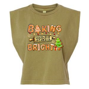 Baking Spirit Bright Donut Christmas Tree Xmas Cookie  Garment-Dyed Women's Muscle Tee