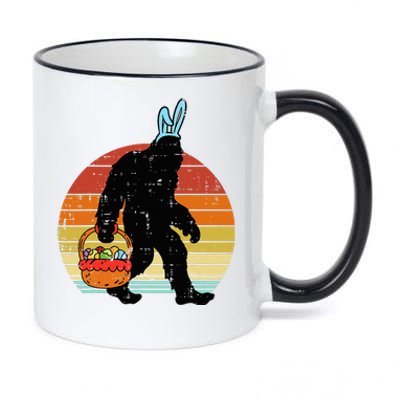 Bigfoot Sasquatch Bunny Easter Eggs 11oz Black Color Changing Mug