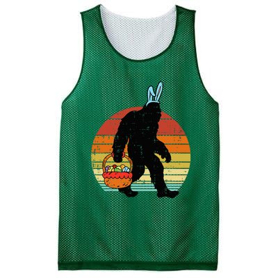 Bigfoot Sasquatch Bunny Easter Eggs Mesh Reversible Basketball Jersey Tank