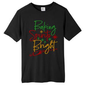 Baking Spirits Bright Christmas Holiday Pastry Chef Bakers Gift Tall Fusion ChromaSoft Performance T-Shirt