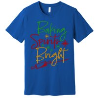 Baking Spirits Bright Christmas Holiday Pastry Chef Bakers Gift Premium T-Shirt