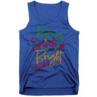 Baking Spirits Bright Christmas Holiday Pastry Chef Bakers Gift Tank Top