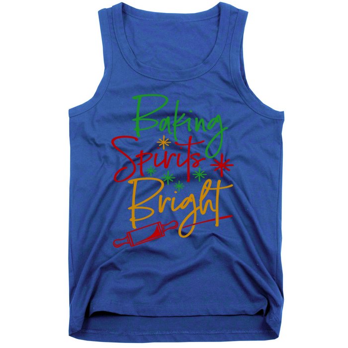 Baking Spirits Bright Christmas Holiday Pastry Chef Bakers Gift Tank Top