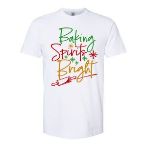 Baking Spirits Bright Christmas Holiday Pastry Chef Bakers Gift Softstyle CVC T-Shirt