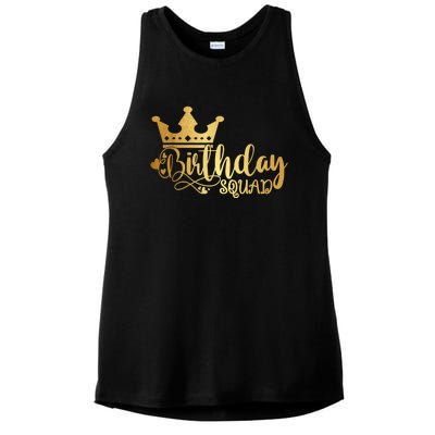 Birthday Squad Birthday Party Funny Gift  Wo Girls Ladies PosiCharge Tri-Blend Wicking Tank