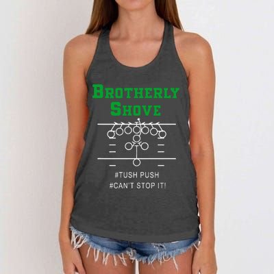 Brotherly Shove Women's Knotted Racerback Tank